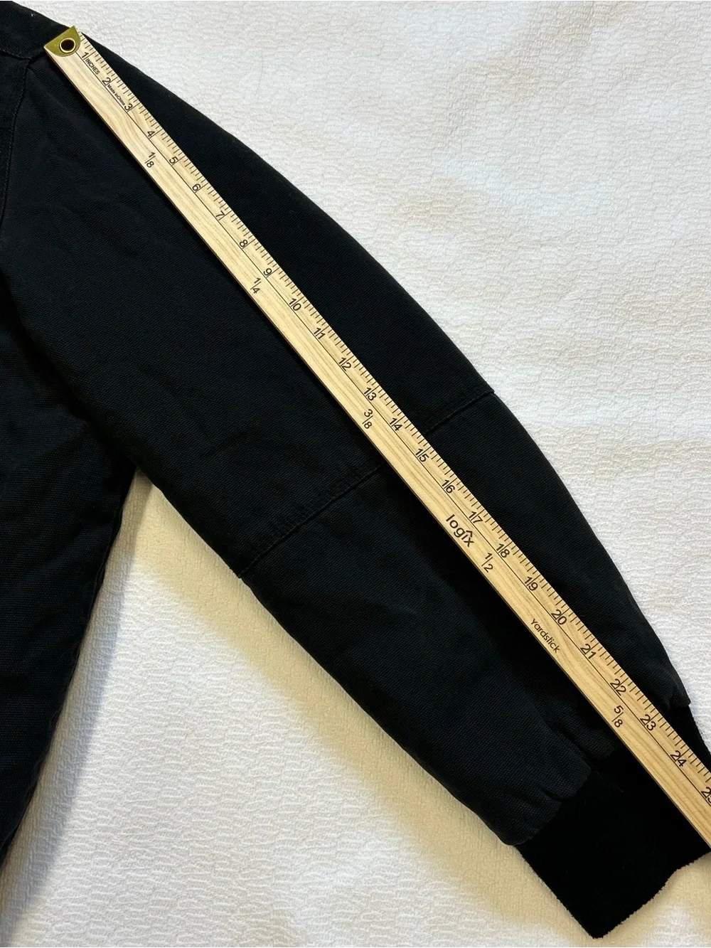 G.H. Bass & Co. Men’s Large Black Sherpa-Lined Hooded Canvas Jacket